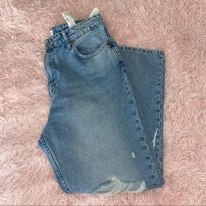 Zara Womens Mom Fit jeans